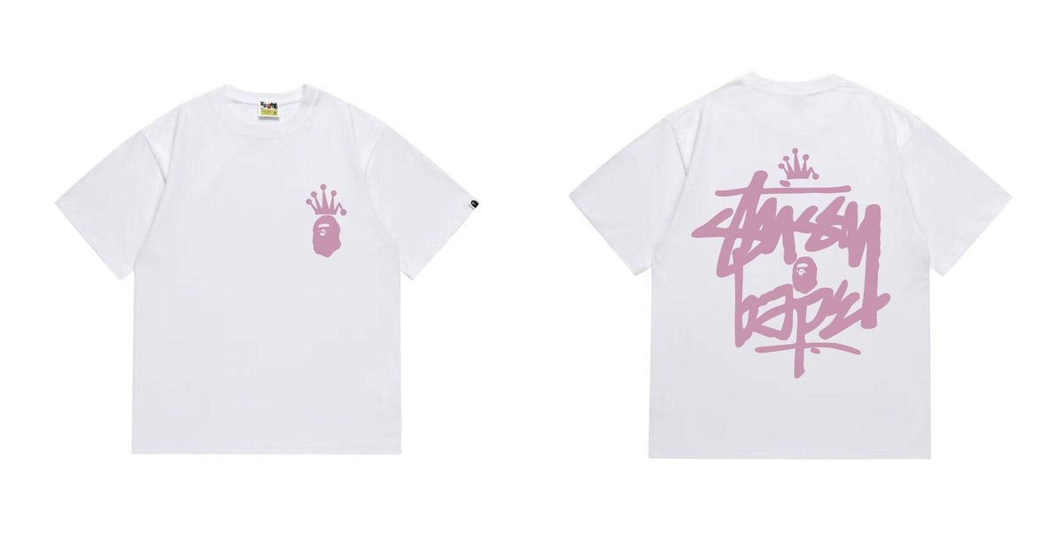 BAPE Crowned Ape Back Graphic Short-Sleeve T-Shirt — hero