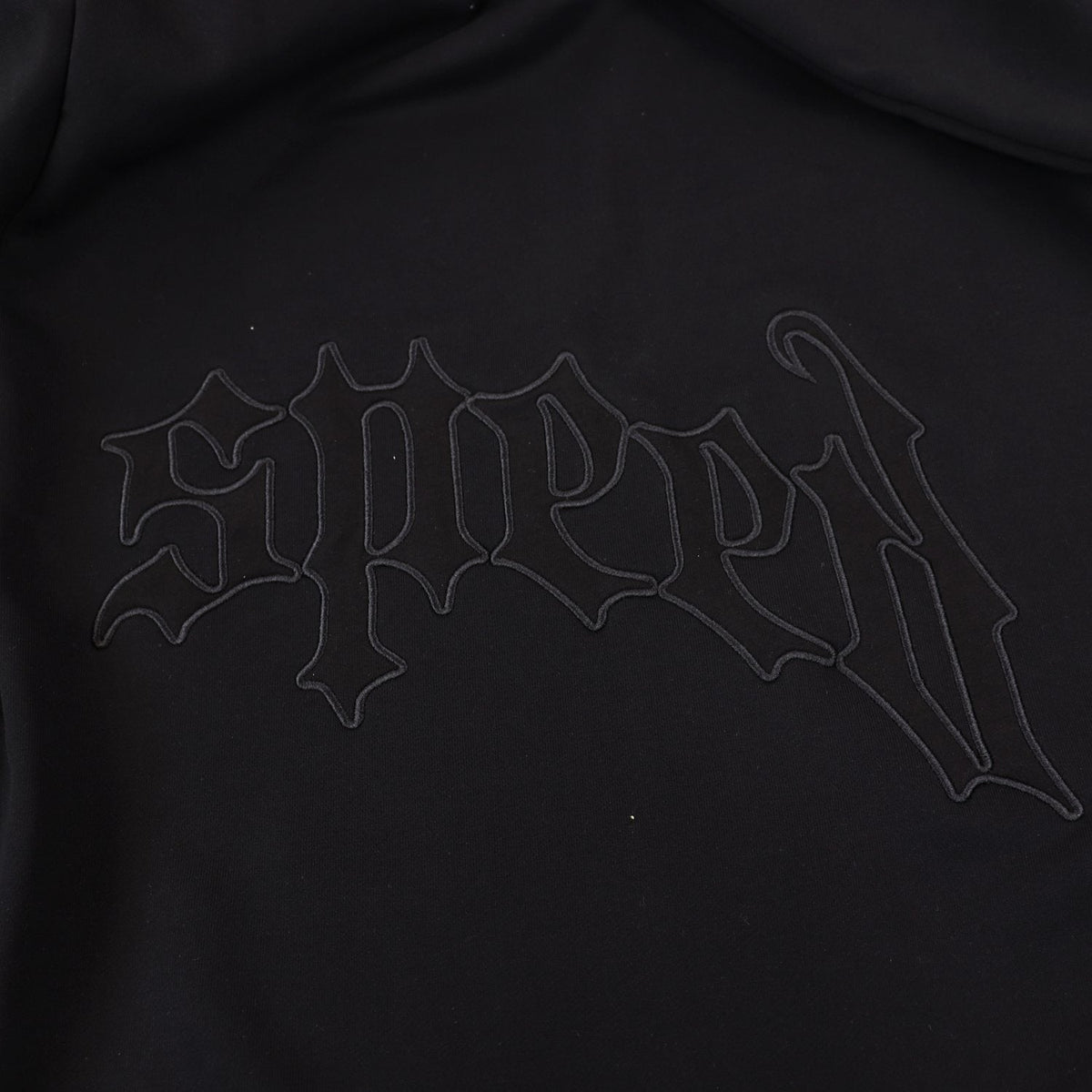 Godspeed Tonal Gothic Zip Hoodie — detail