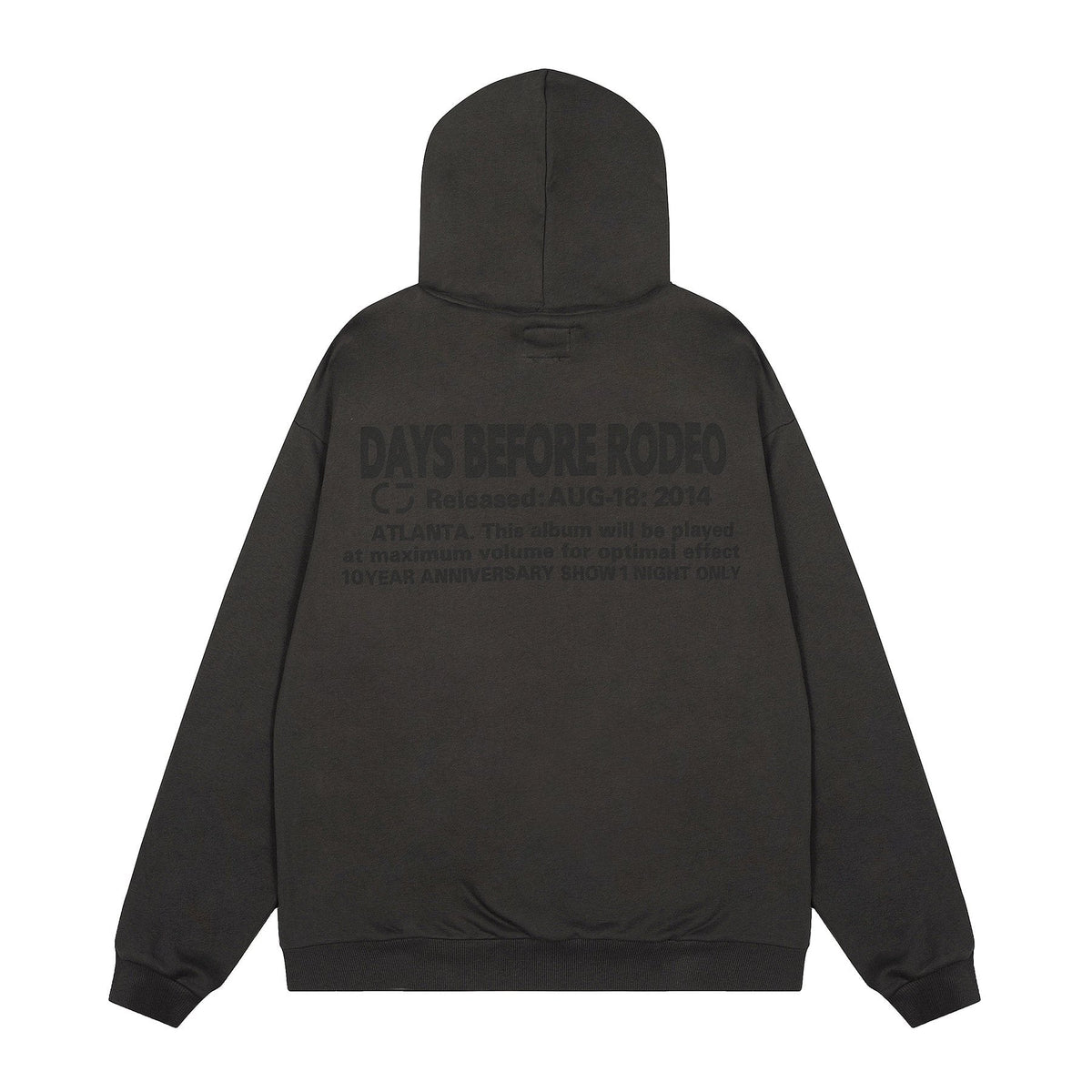 Sp5der Black Graphic Hoodie — back